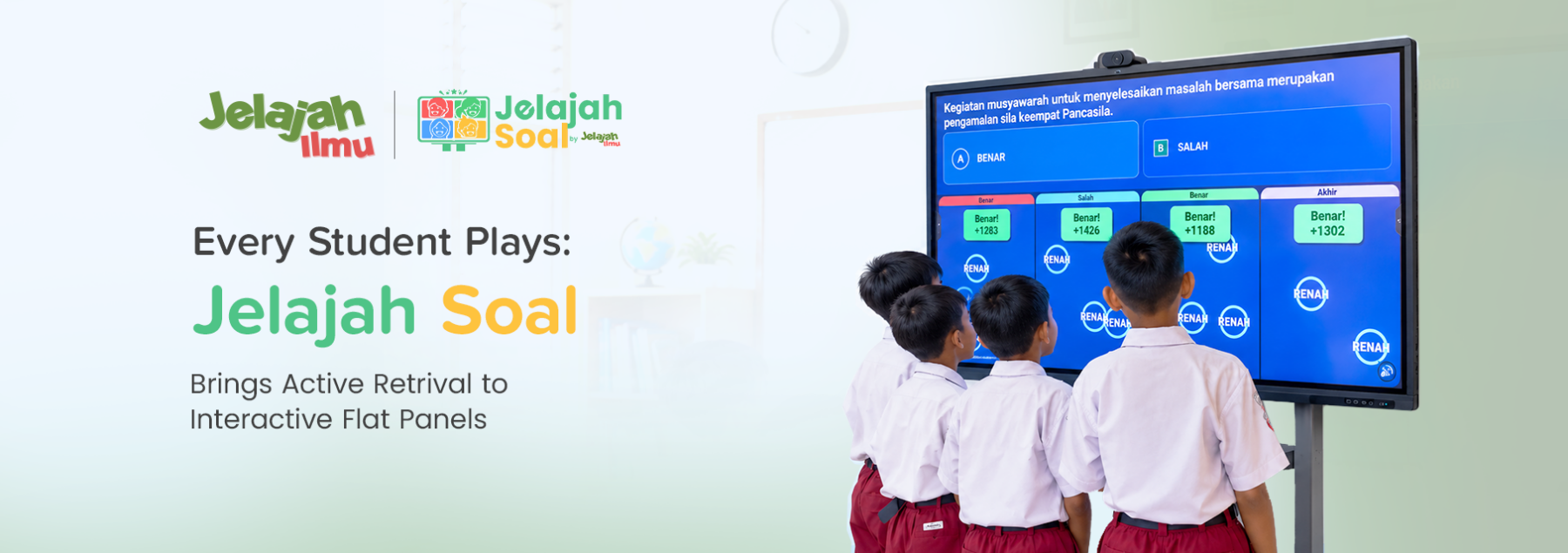 Every Student Plays: Jelajah Soal Brings Active Retrieval to Interactive Flat PIDs